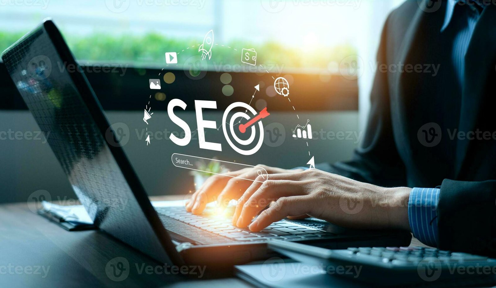 business people use seo tools unlocking online potential boost visibility attract organic traffic and dominate search engine rankings with strategic optimization techniques digital marketing photo